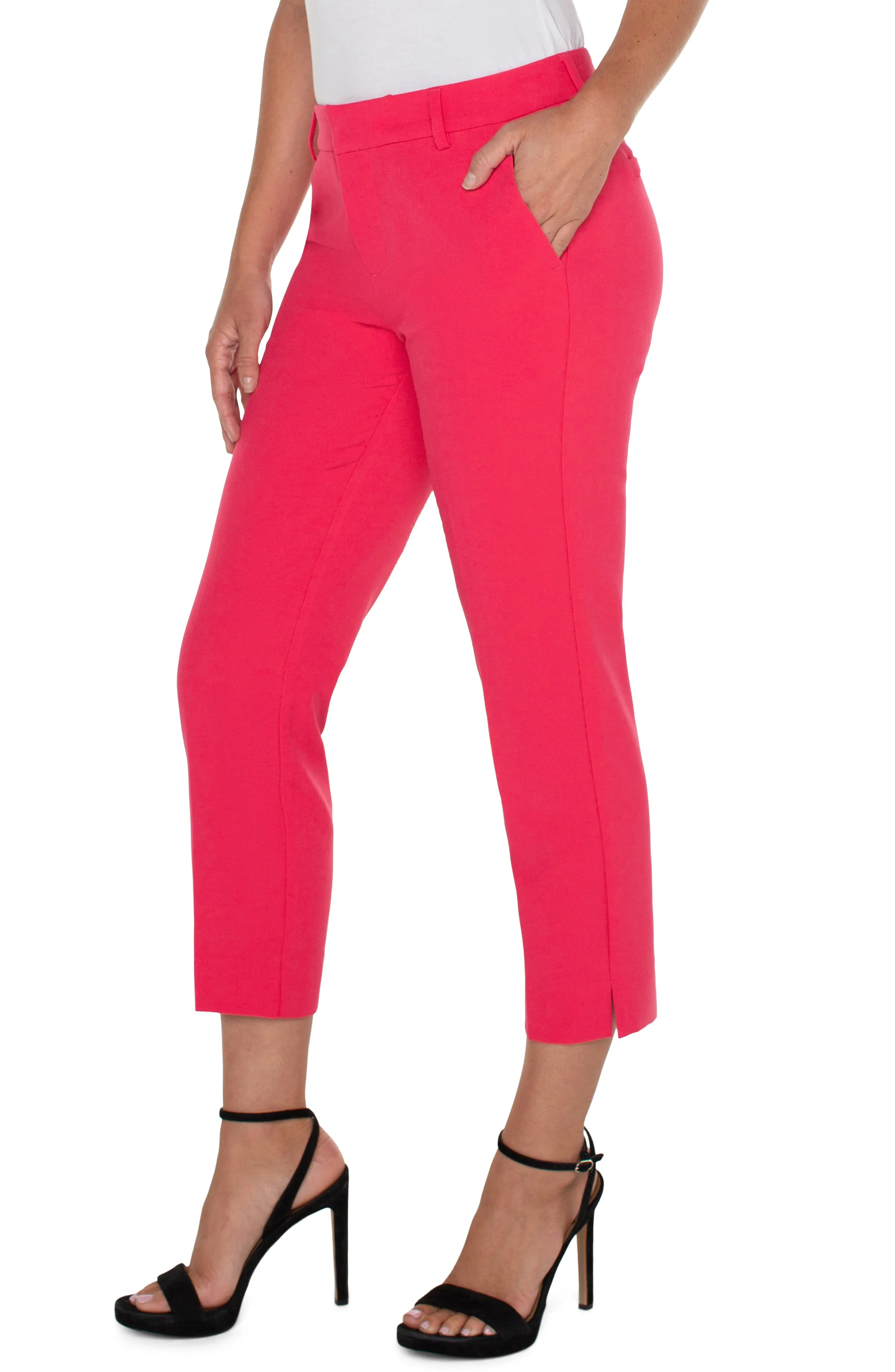 KELSEY CROP TROUSER WITH SIDE SLIT