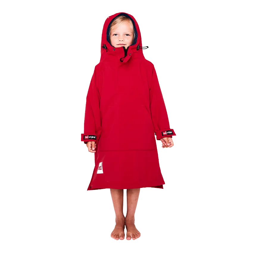 Kids Dry Poncho - Red