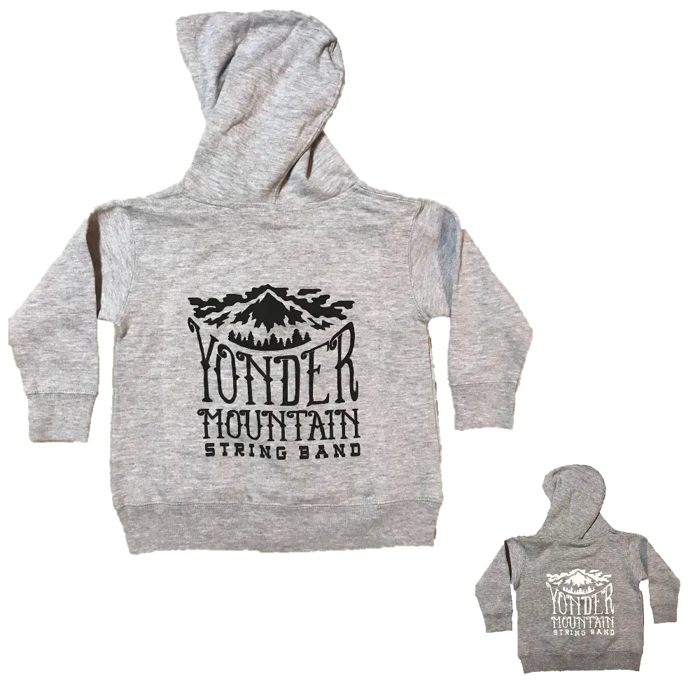 Kids Mountain Logo Hoodie - Grey