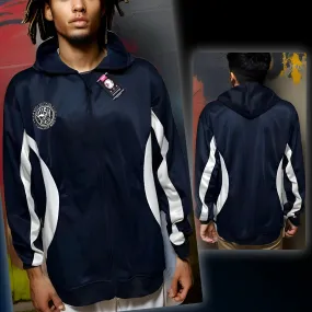 ^KUSH CLOTHING^ (NAVY-WHITE) ZIP UP TRACK JACKETS