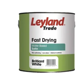 Leyland Trade Fast Drying Satin Paint - Brilliant White