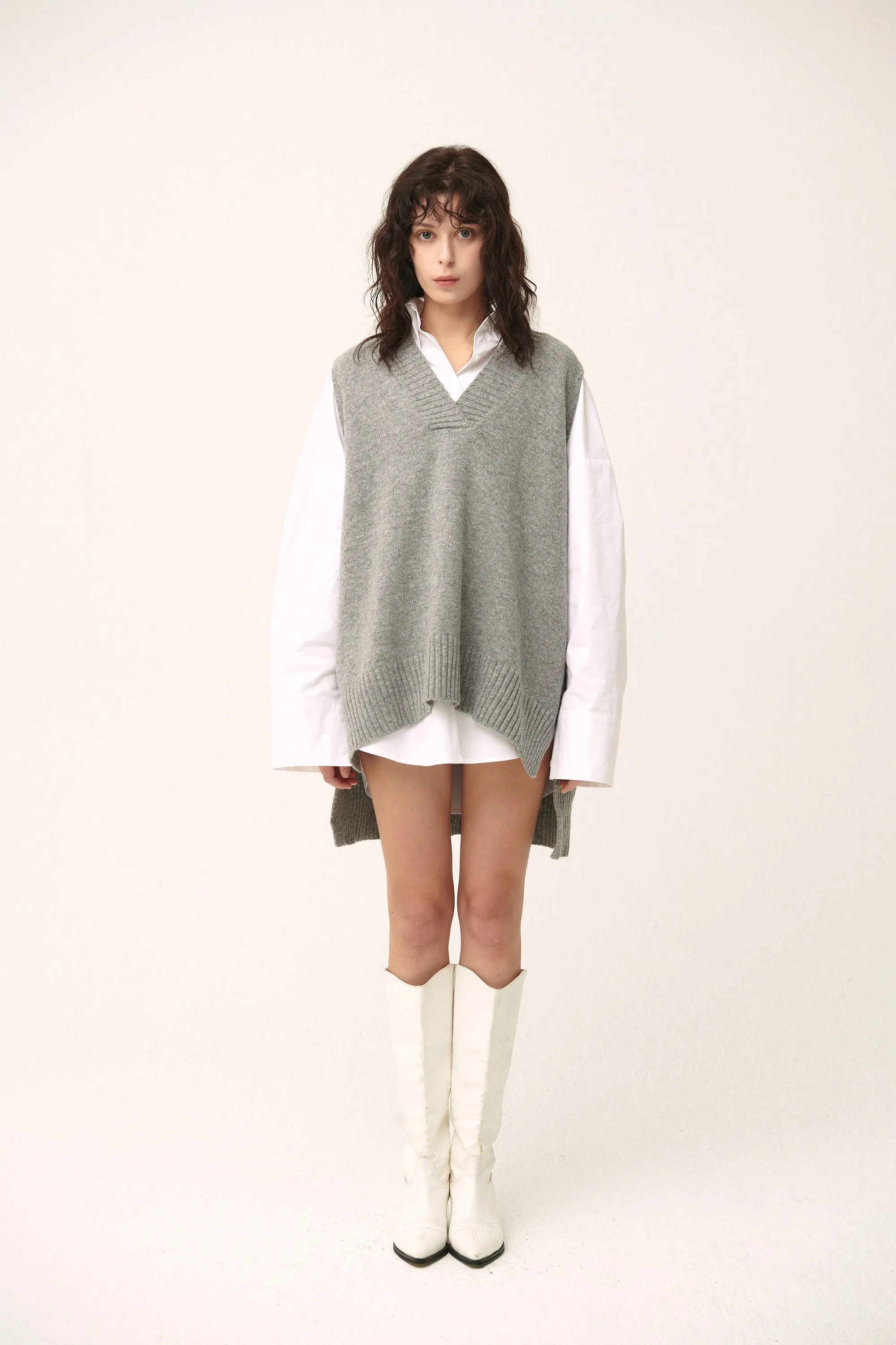 Lyla Oversized Knit Vest