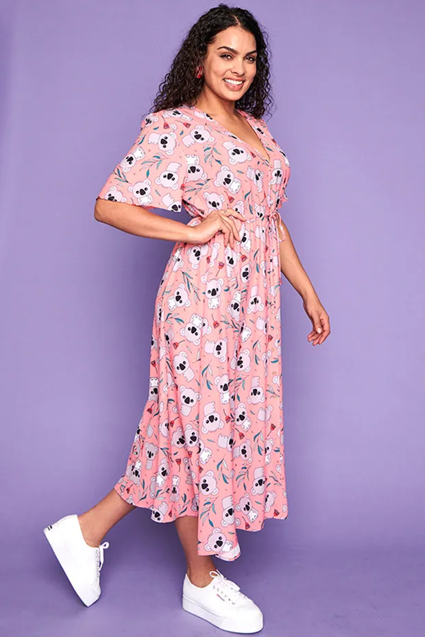 Marley Pink Koala Dress