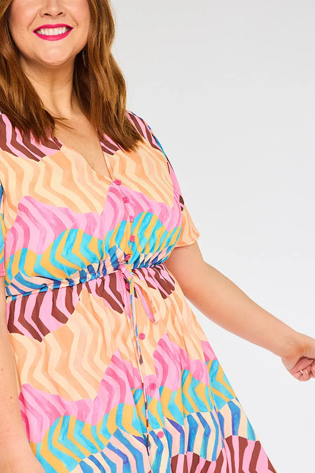 Marley Zig Zag Zebra Dress