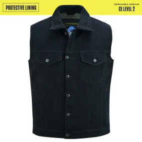 Men's Glenbrook Sherpa Protective Denim Vest With Kevlar JRV10046