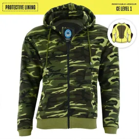 Men's Hume Protective Full-Zip Hoodie - Camo Green JRK10030