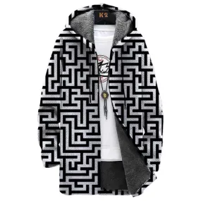 MEN'S PRINTED HOODED FLEECE JACKET 69155266YM