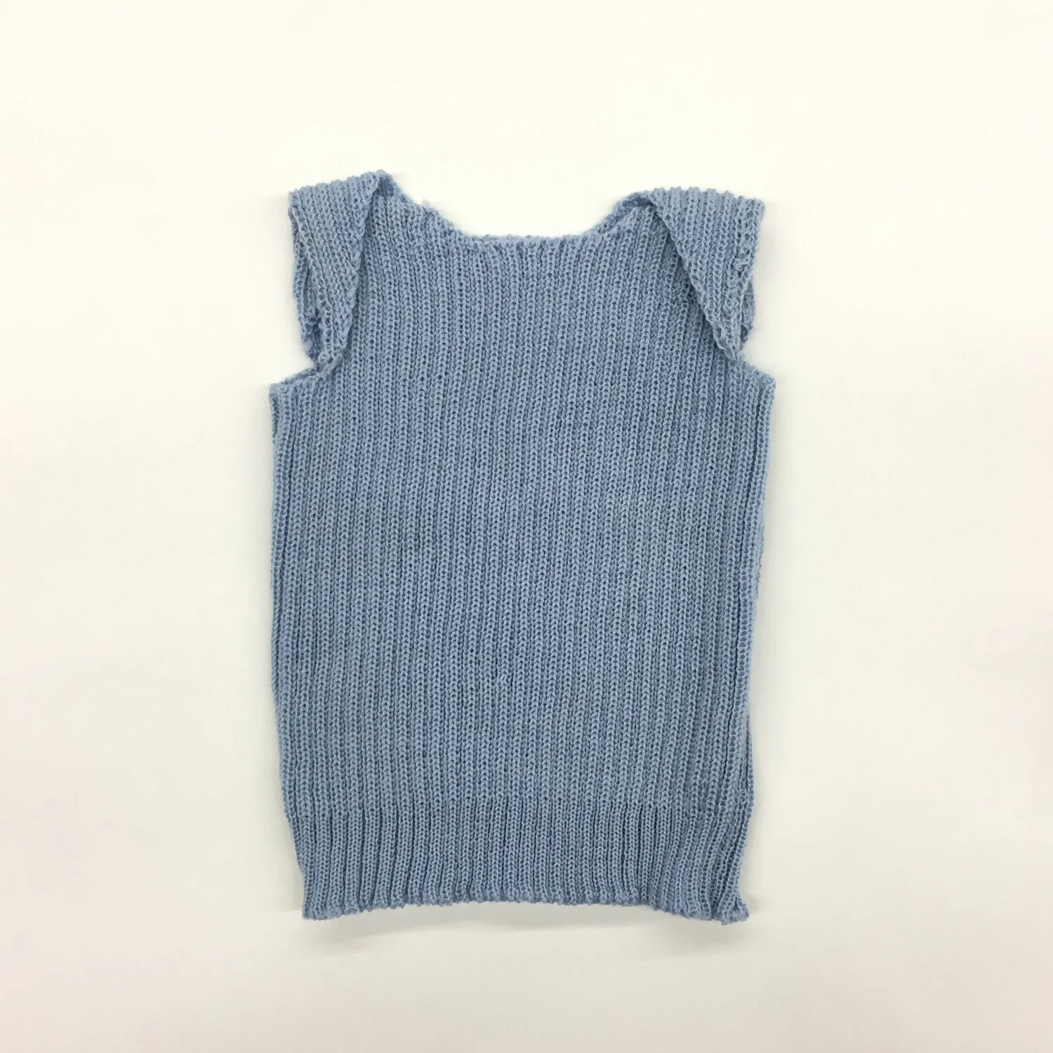 Merino Baby Vest Blue