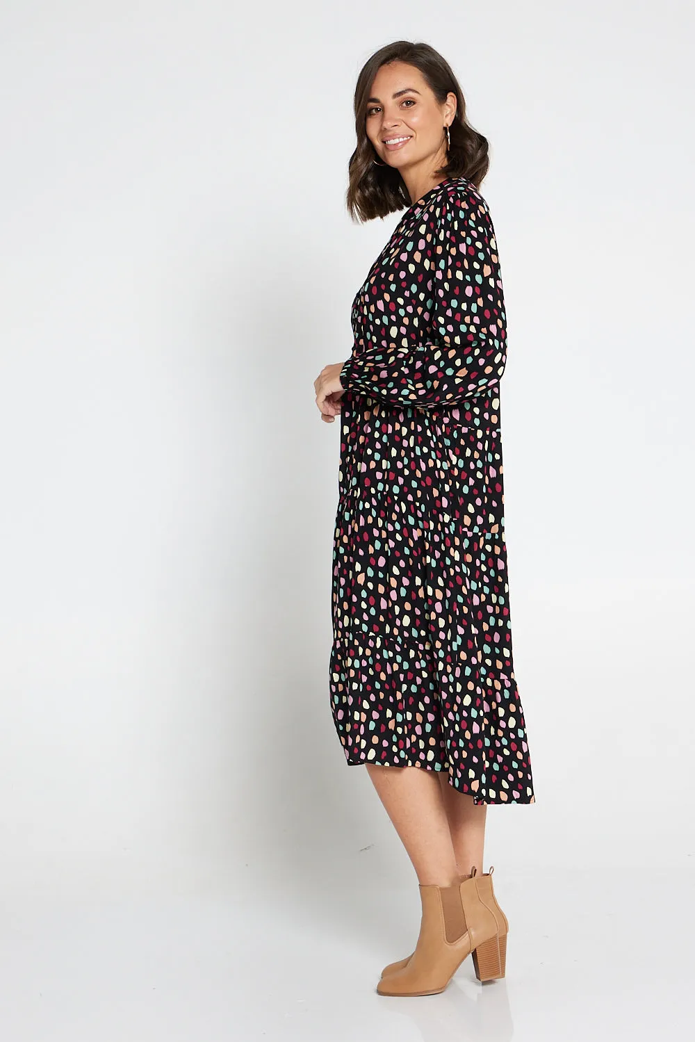 Misha Dress - Multi Spot