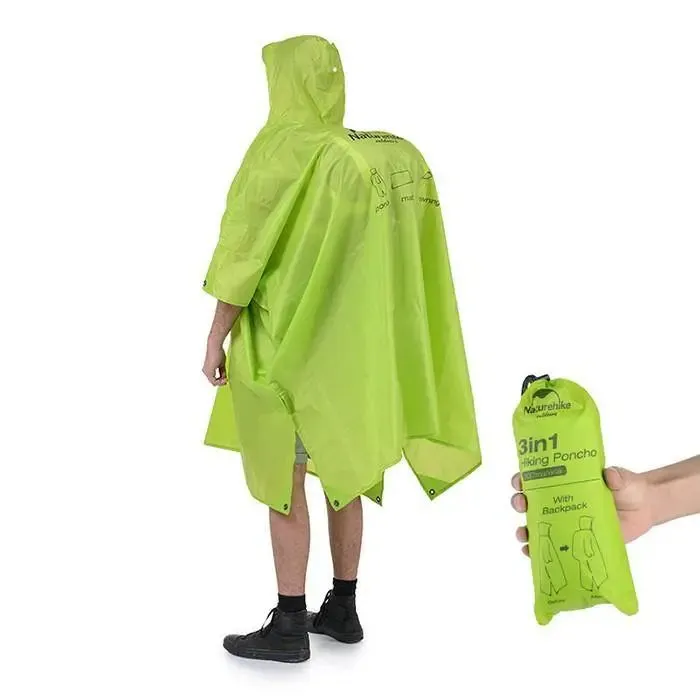 Naturehike 3 in 1 Multifunction Poncho Raincoat