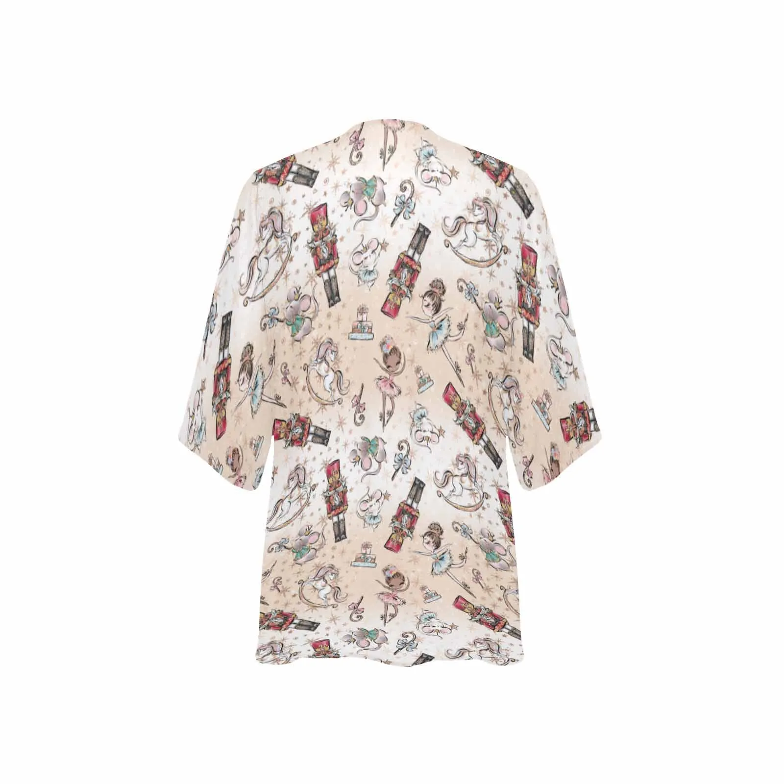 Nutcracker Women's Kimono Chiffon Cover Up