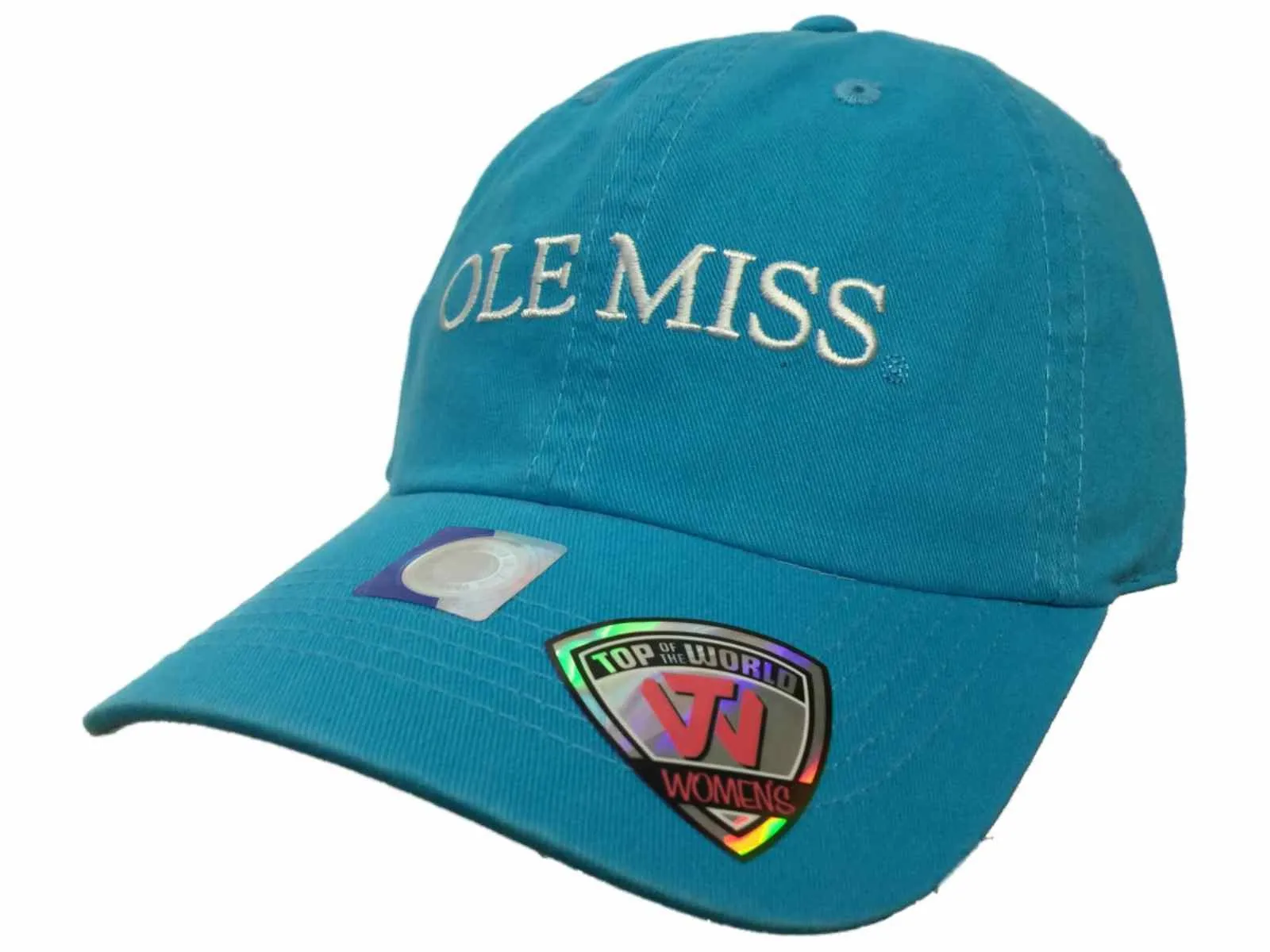 Ole Miss Rebels TOW WOMEN Lagoon Blue Seaside Adjustable Strap Slouch Hat Cap