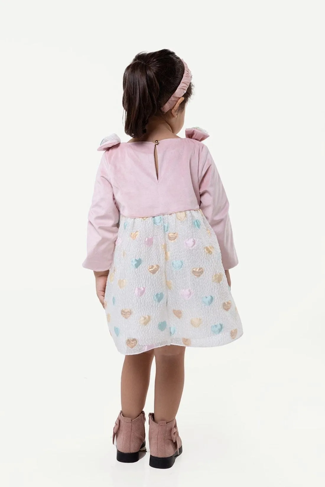 One Friday Varsity Chic Sweetheart Bows Dress for Girls