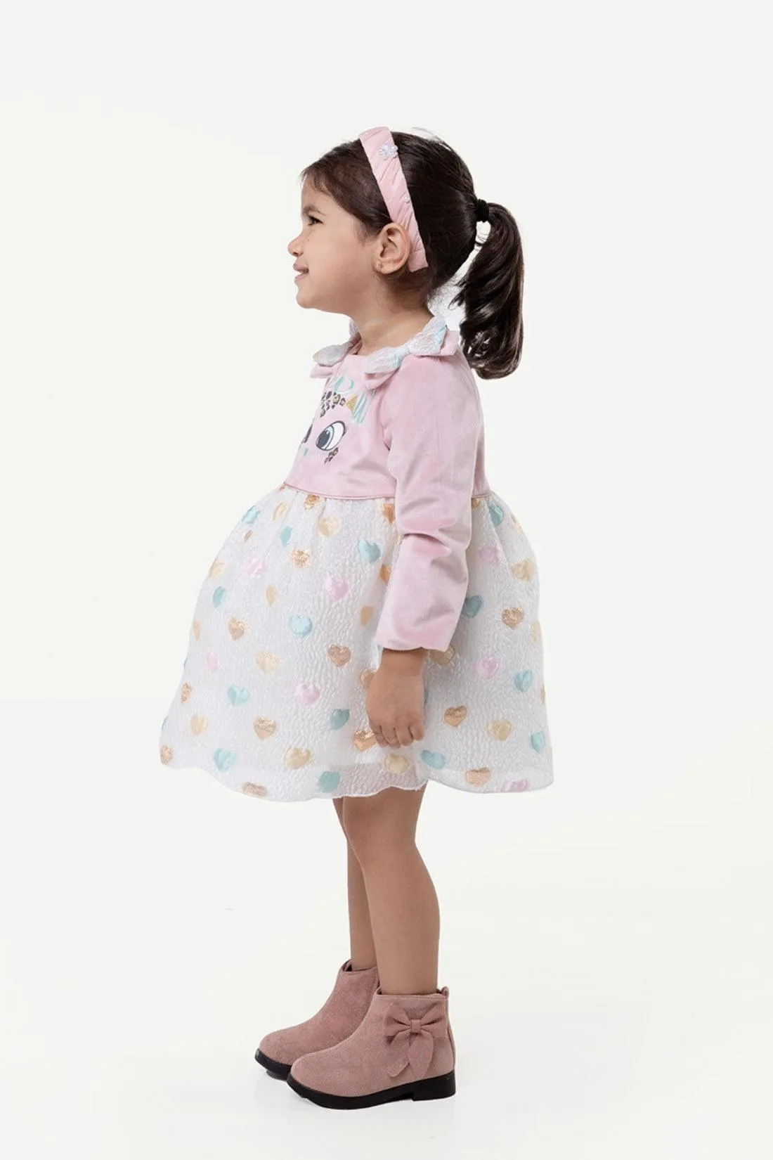 One Friday Varsity Chic Sweetheart Bows Dress for Girls