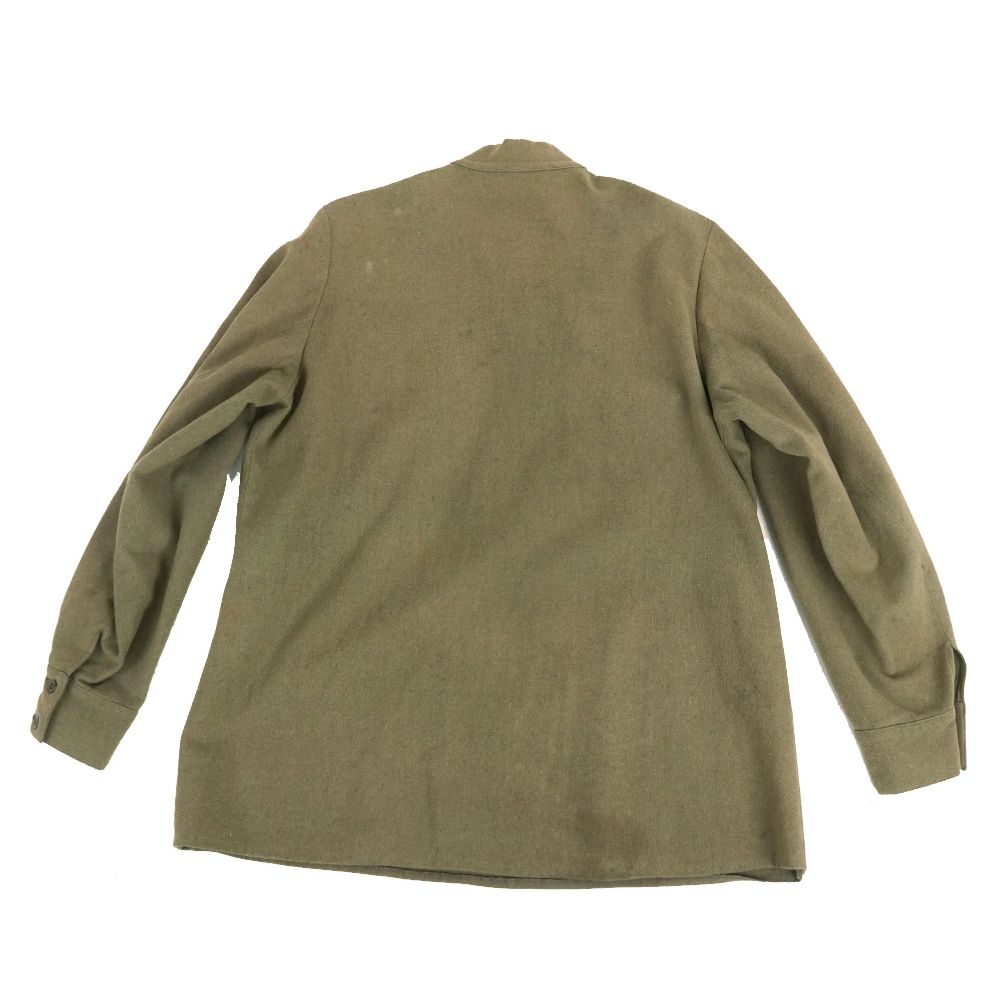 Original Soviet WWII M1943 Uniform Gymnastyorka Blouse Made from U.S. Lend-Lease Wool - Infantry Shoulder Boards