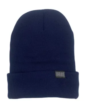 Overload Clip Tag Fleece Lined Beanie - Navy