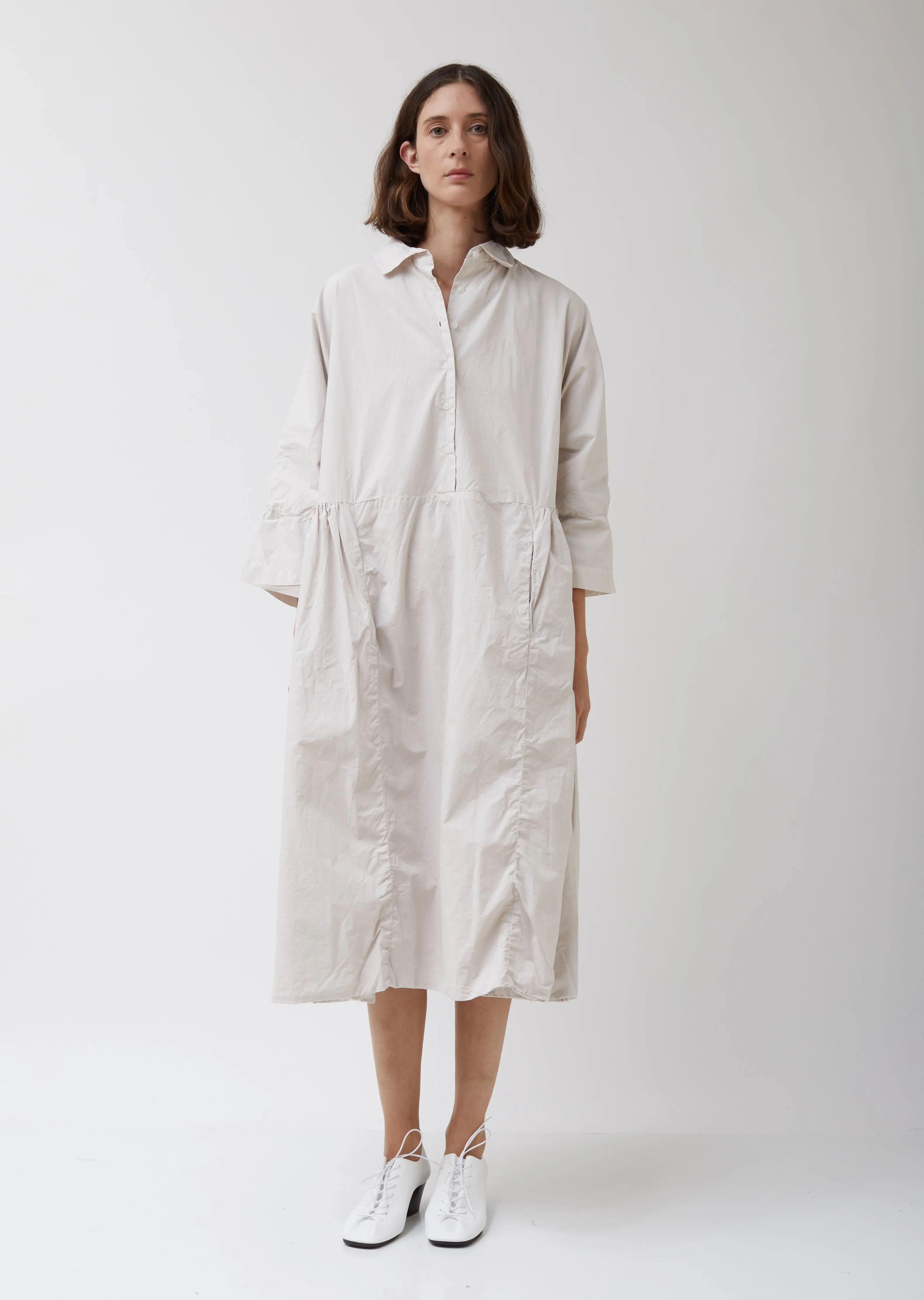 Paga Rouche Shirt Dress