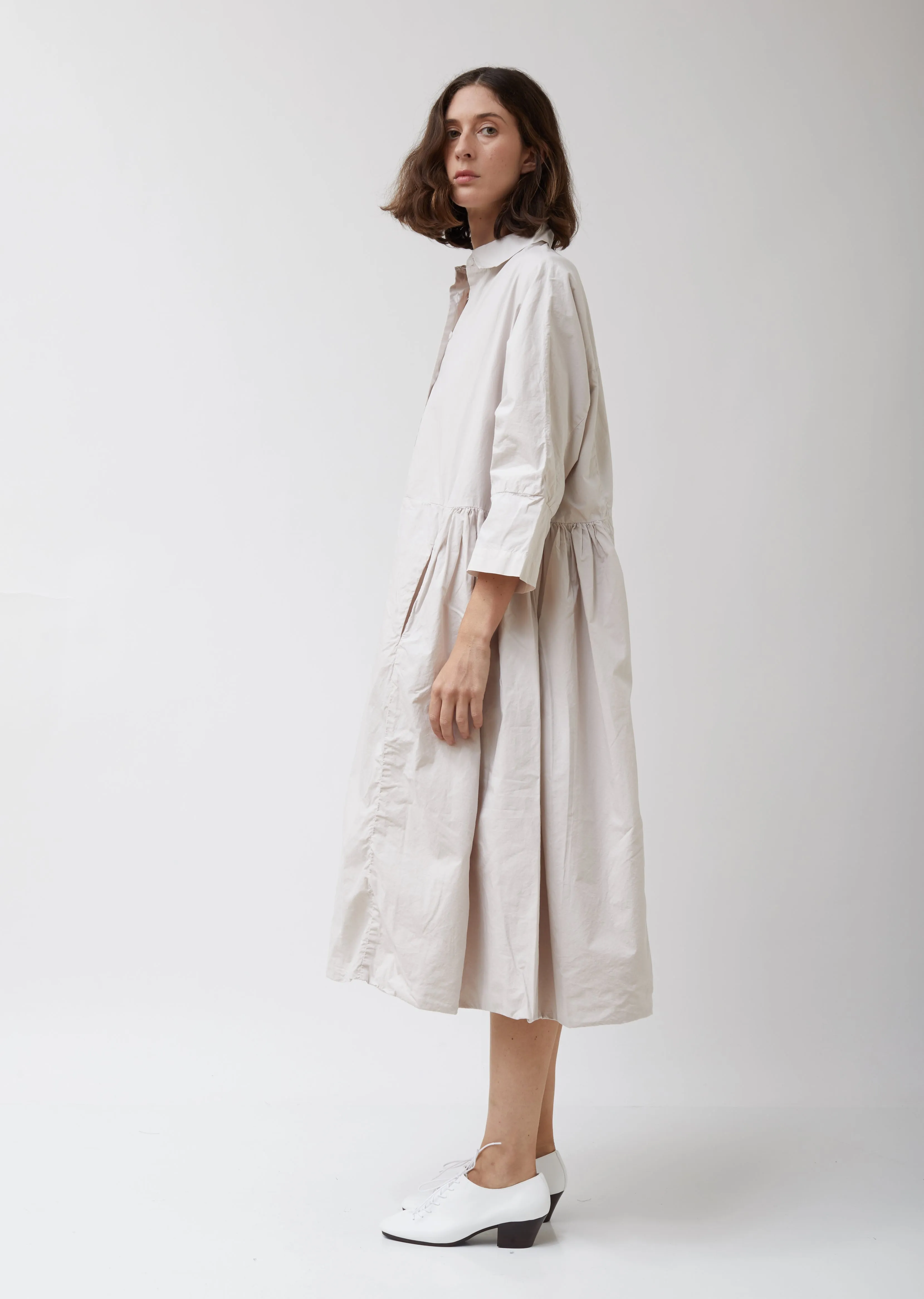 Paga Rouche Shirt Dress