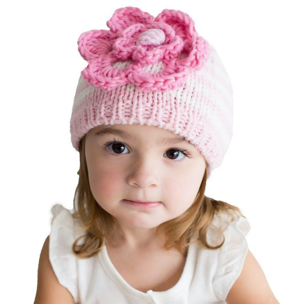 Parfait Pink Ziggy Beanie Hat for Babies, Toddlers & Kids