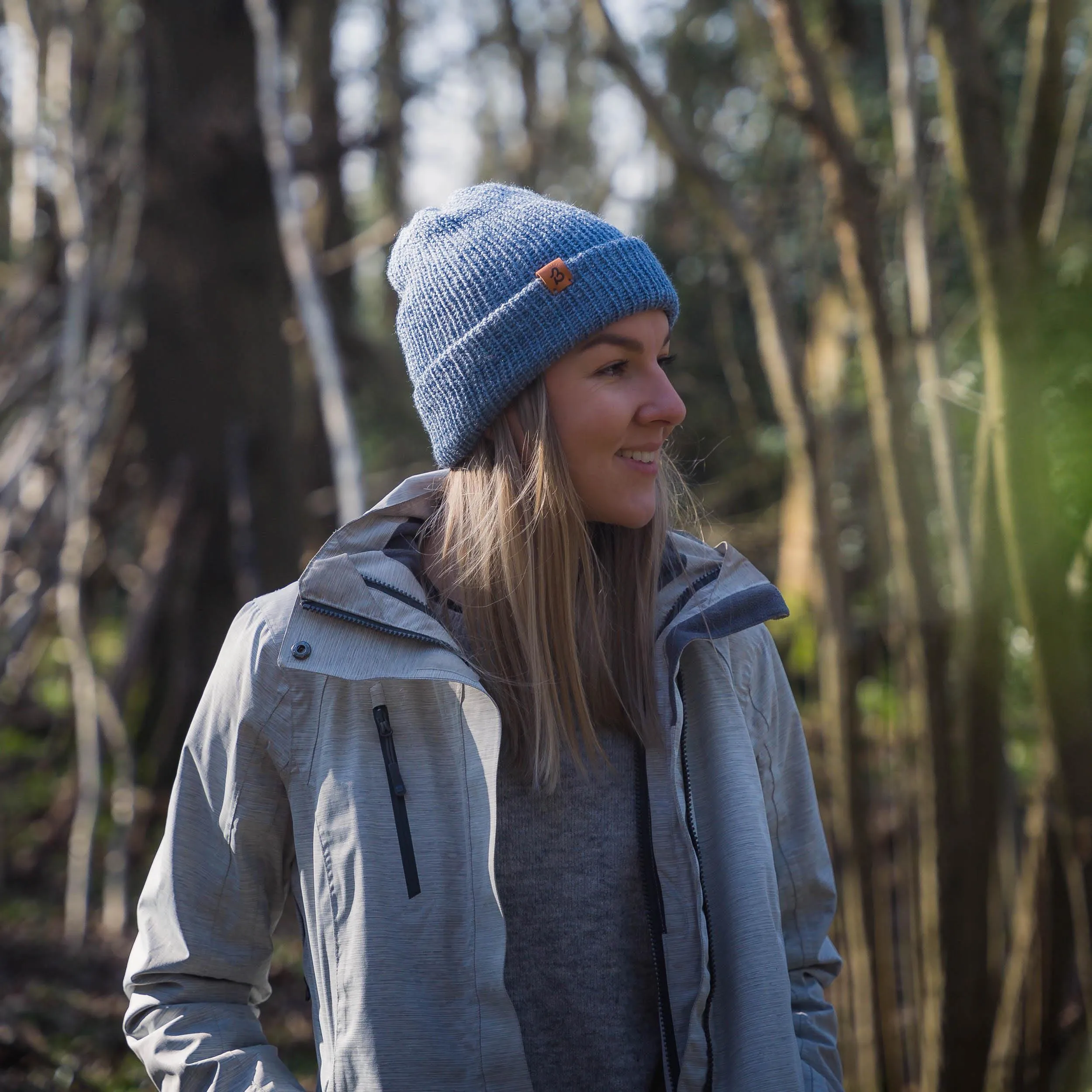 Pastel Blue Slack Fit Wooly Hat