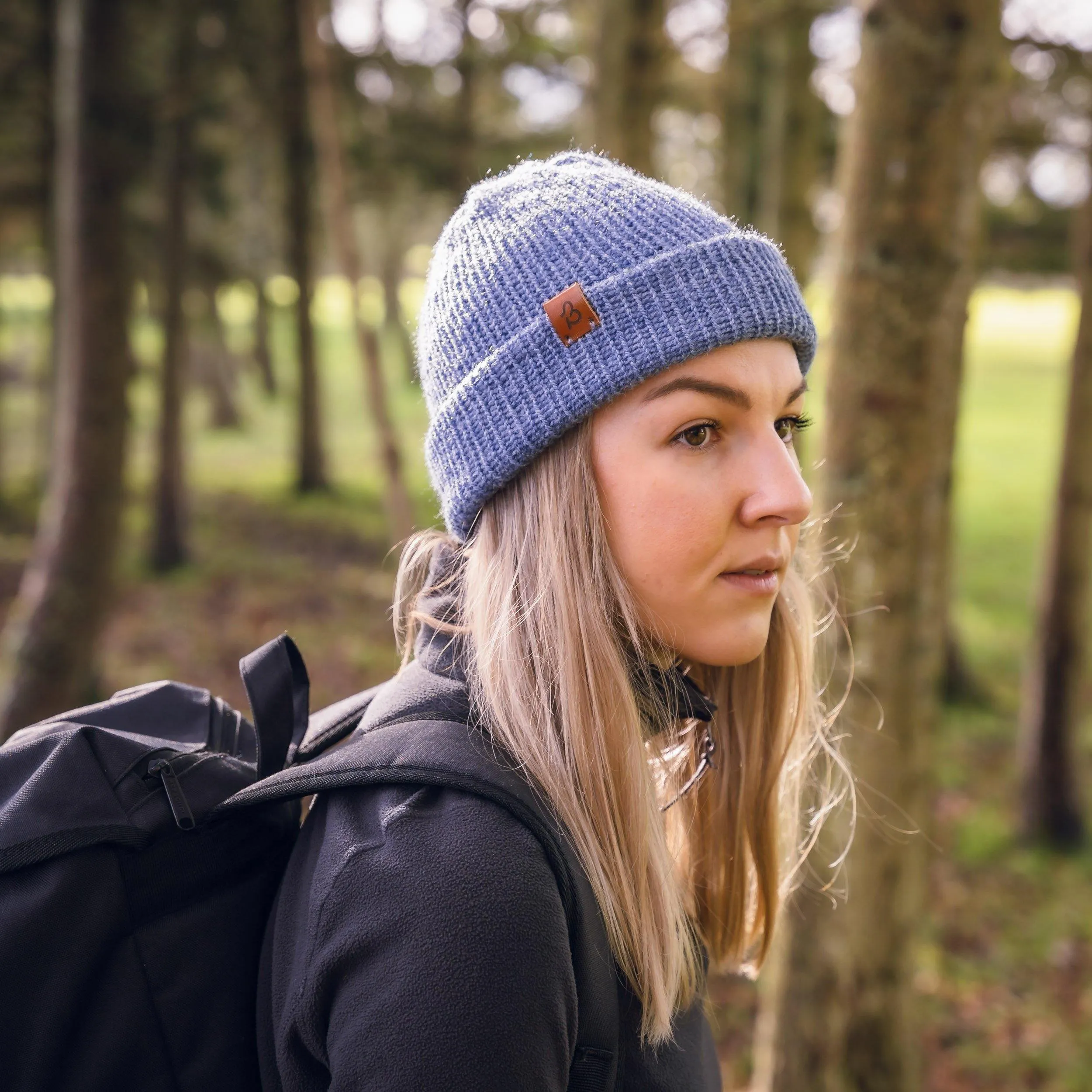 Pastel Blue Slack Fit Wooly Hat