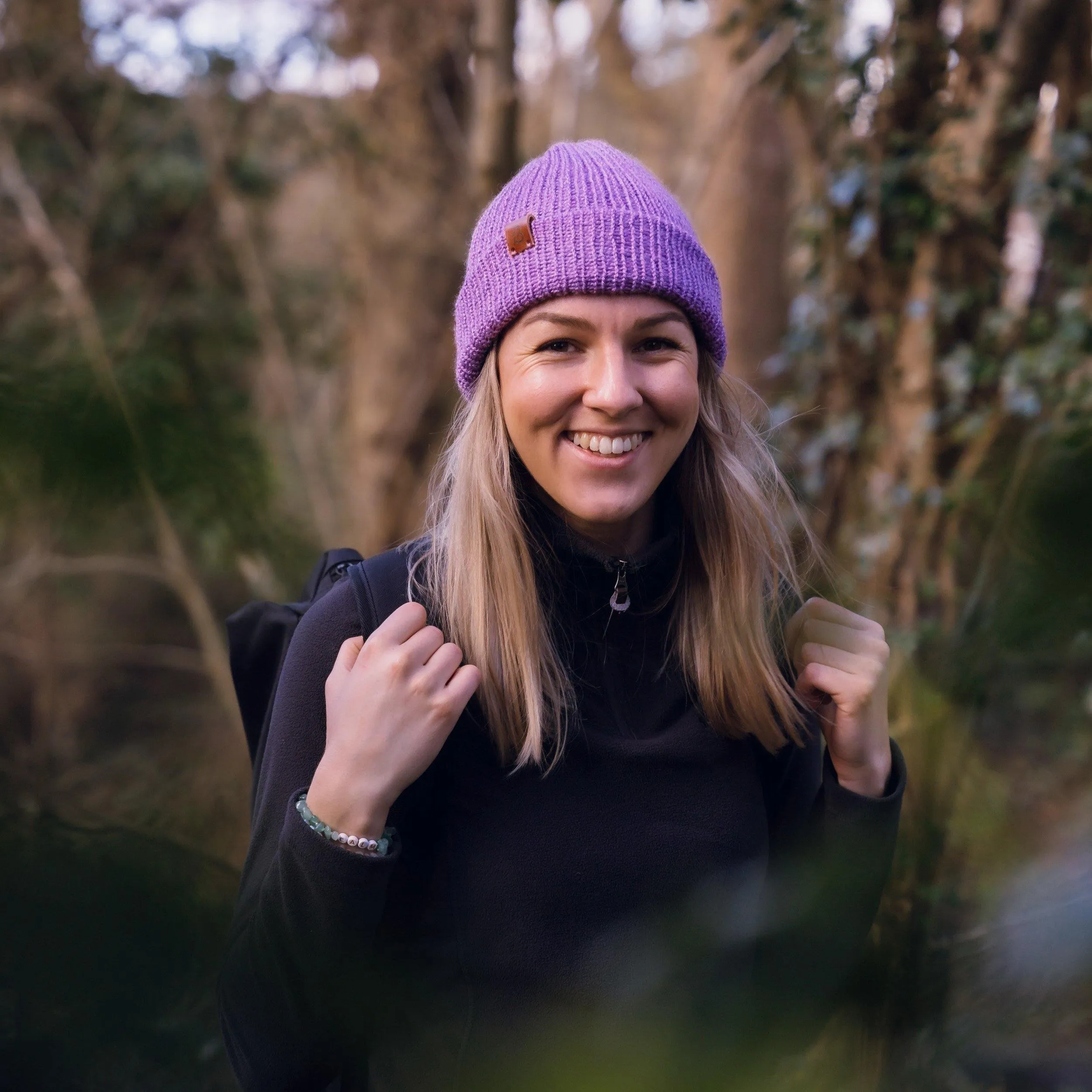 Pastel Blue Slack Fit Wooly Hat