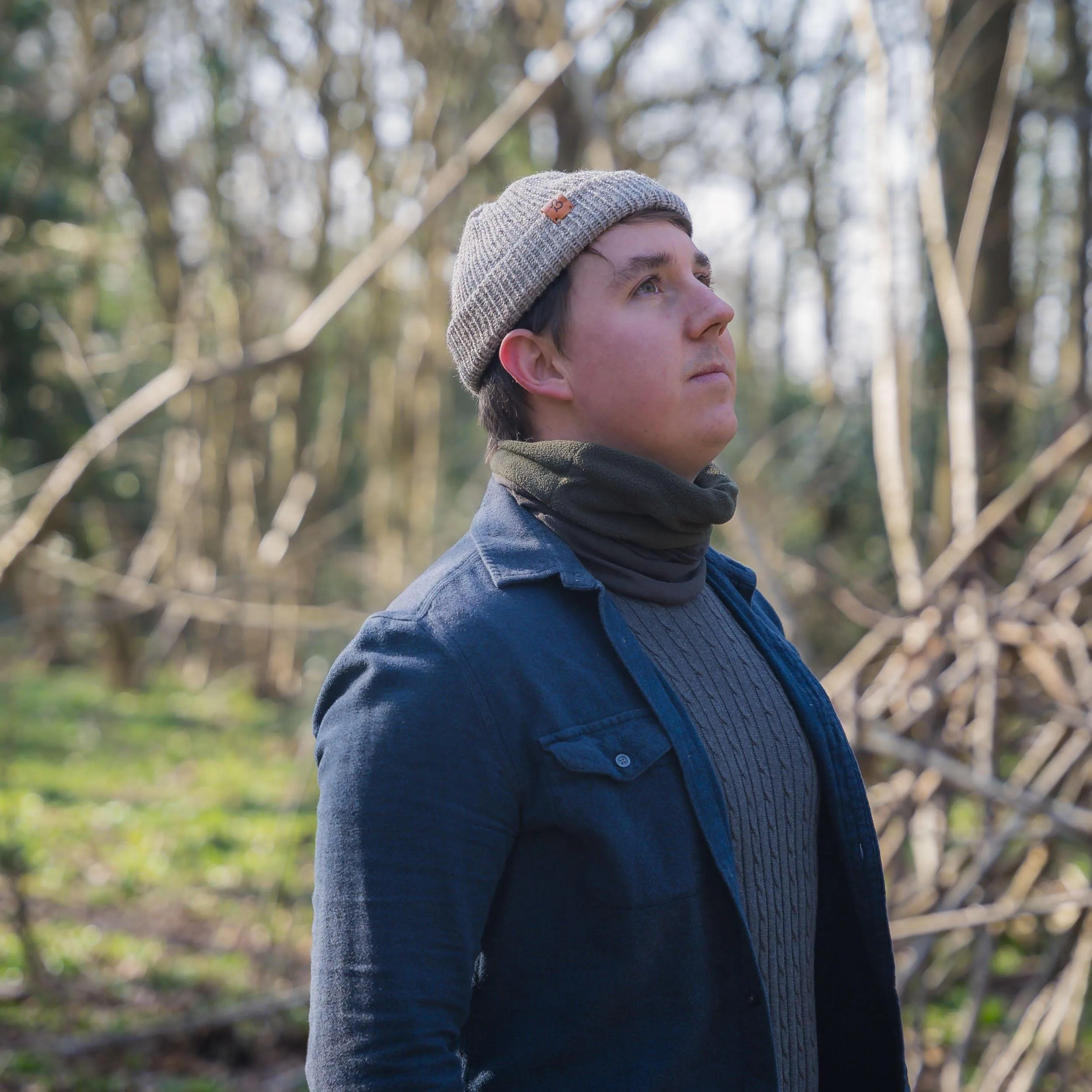 Pastel Blue Slack Fit Wooly Hat