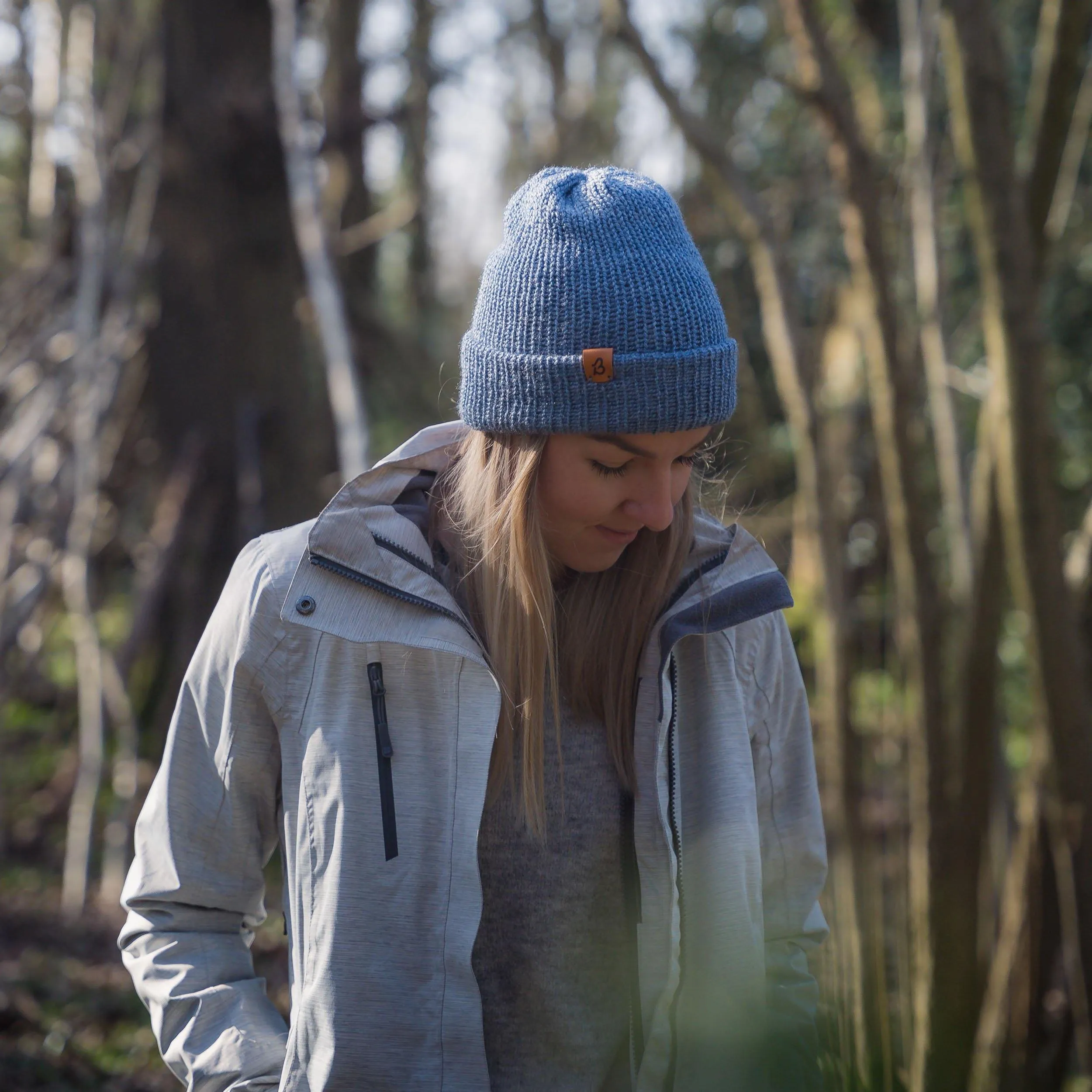 Pastel Blue Slack Fit Wooly Hat