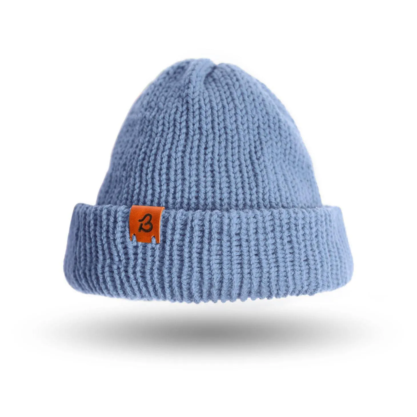 Pastel Blue Wooly Beanie Hat