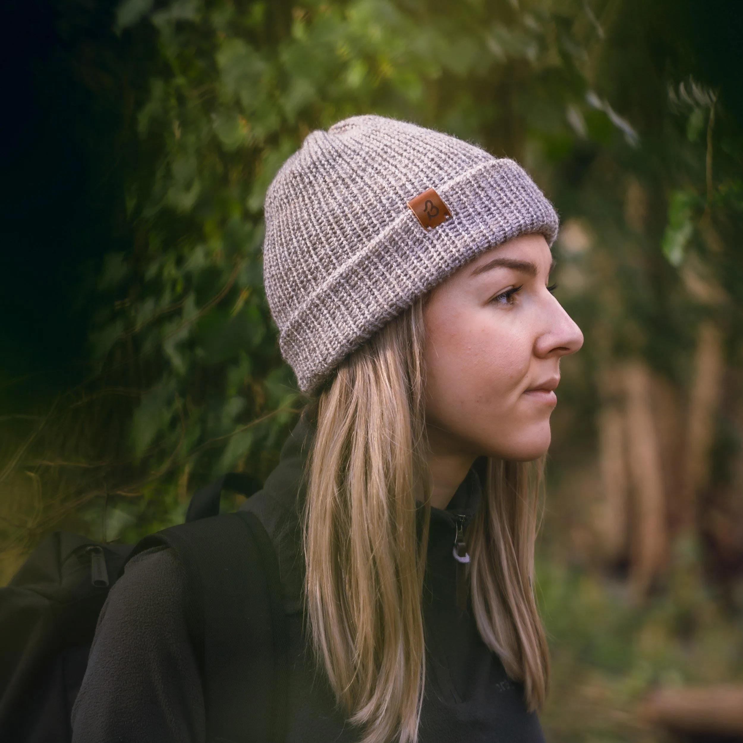 Pastel Blue Wooly Beanie Hat