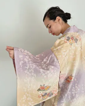 Pastel Floral Haori Kimono Jacket