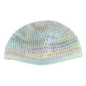 Pastel Rainbow Crochet Beanie Hat Small/Medium - JMCH20SM