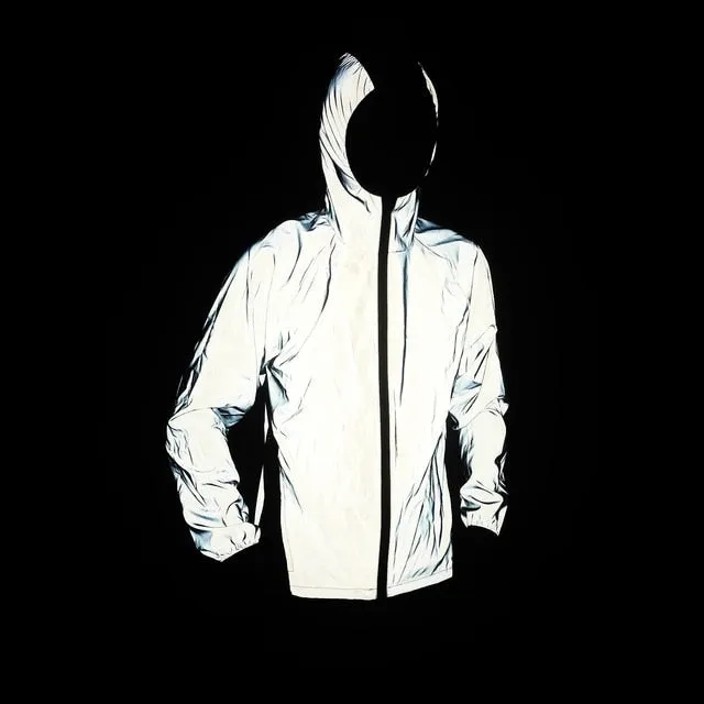 Patchwork Mesh Reflective Jacket