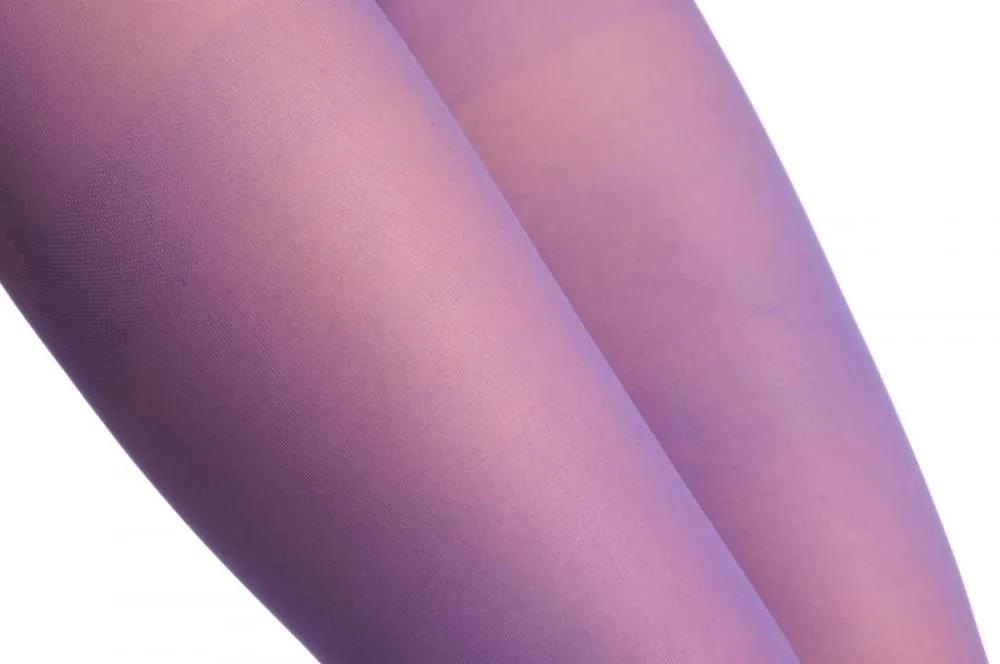 Plain Lilac Three Quarter Tights (Capri)