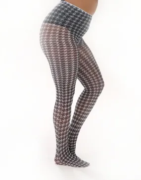 PM - Dogtooth Printed Tights