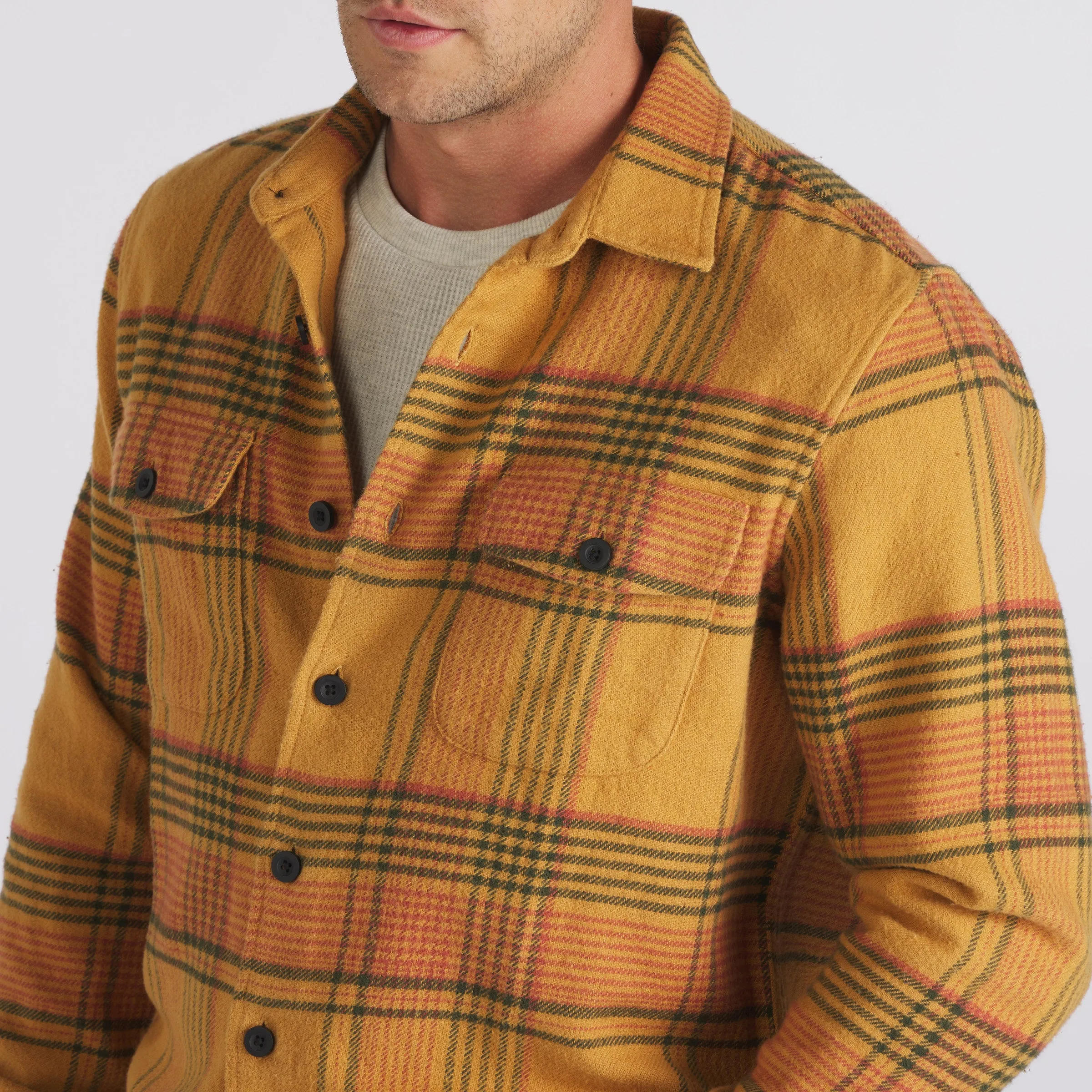 Portland Heavy Flannel  - Apple Cinnamon Green