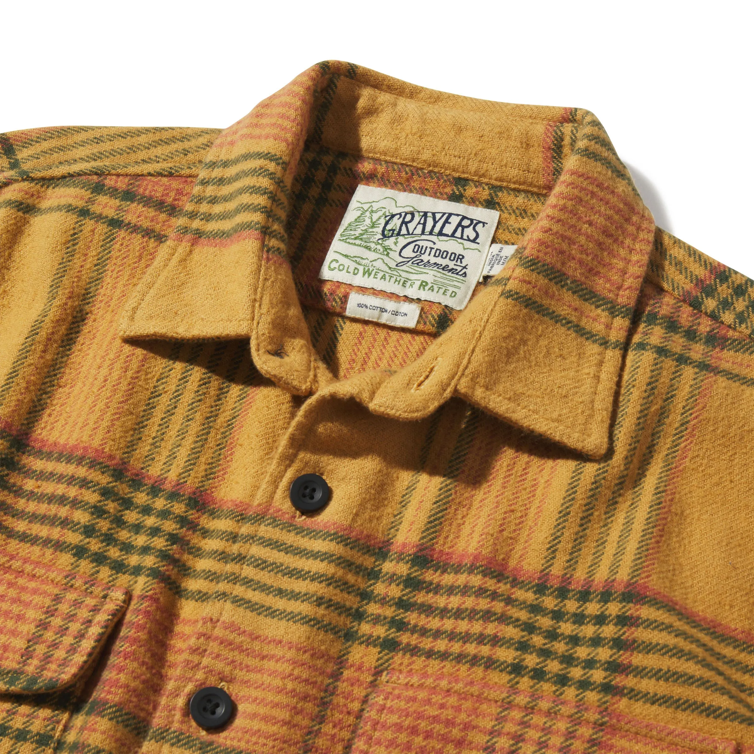 Portland Heavy Flannel  - Apple Cinnamon Green