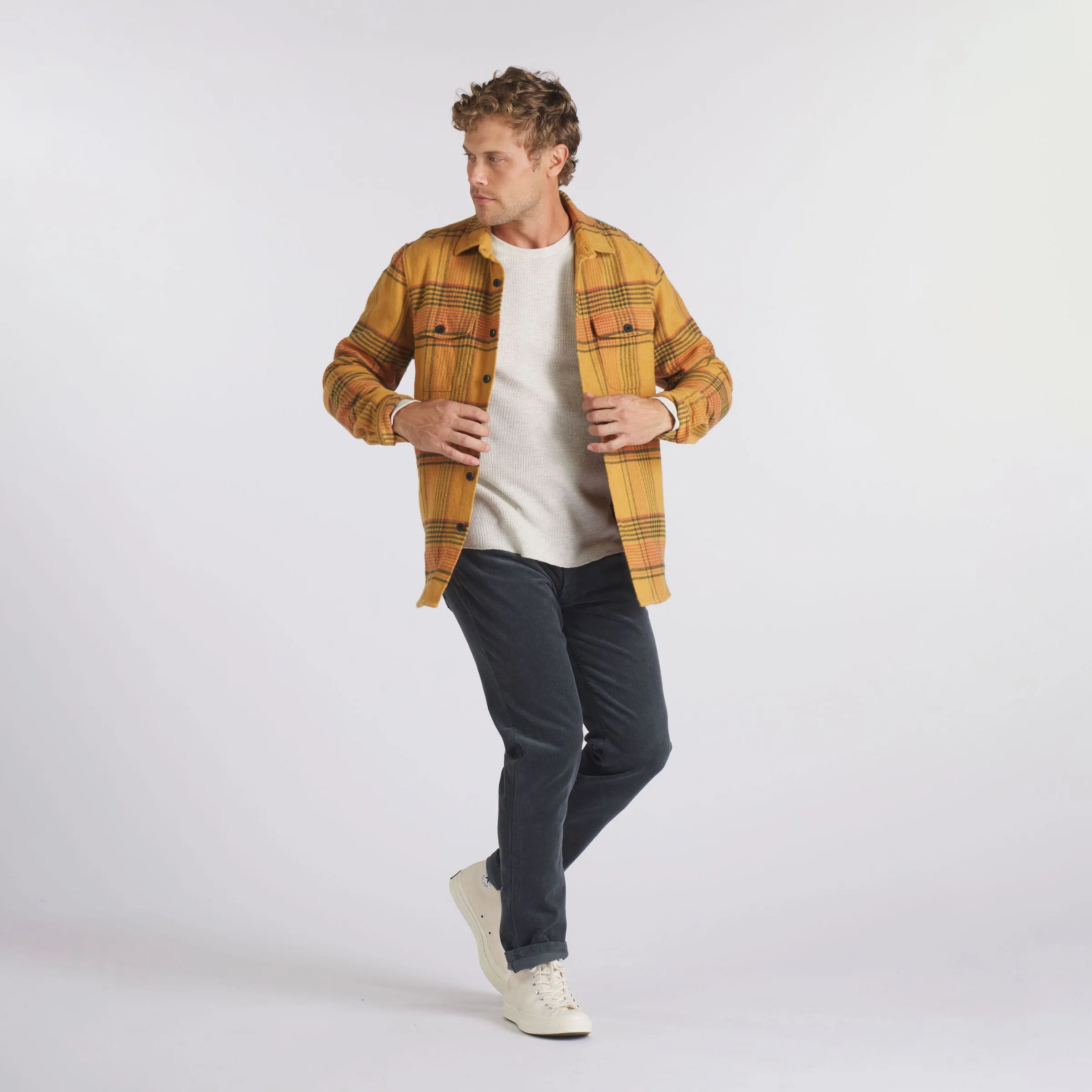 Portland Heavy Flannel  - Apple Cinnamon Green