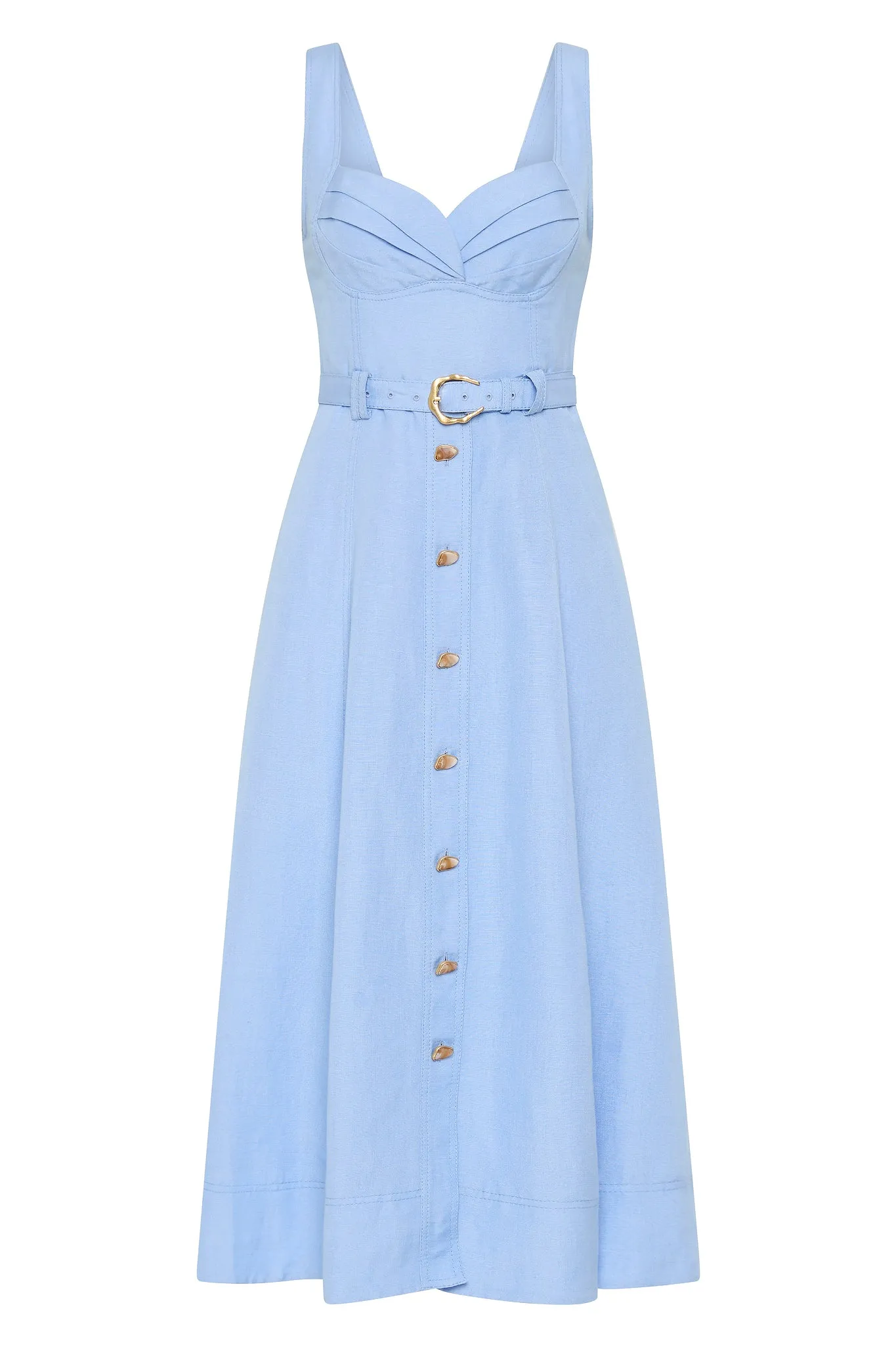 Primary Belted Midi Dress