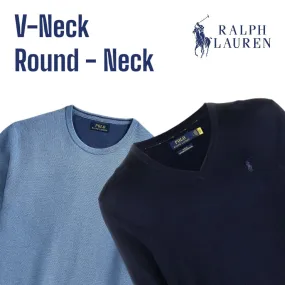 Ralph Lauren V-Neck & Round Neck Sweaters | 34 PCS