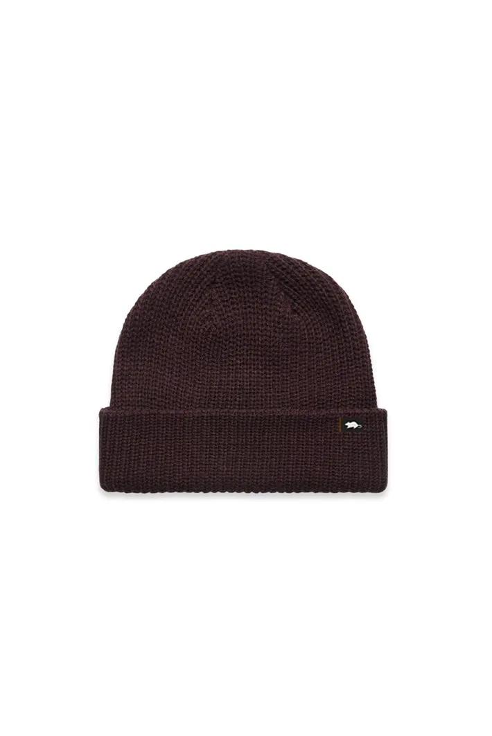 RATCHET CABLE BEANIE (Plum)