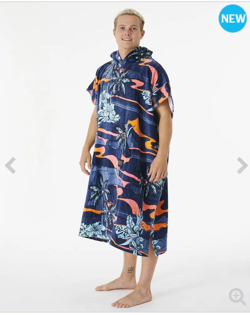 Ripcurl Combo Print Hooded Poncho