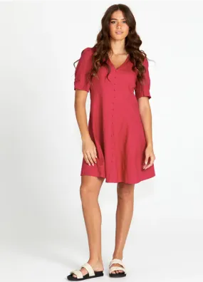 Sass Marnie Button Thru Mini Dress