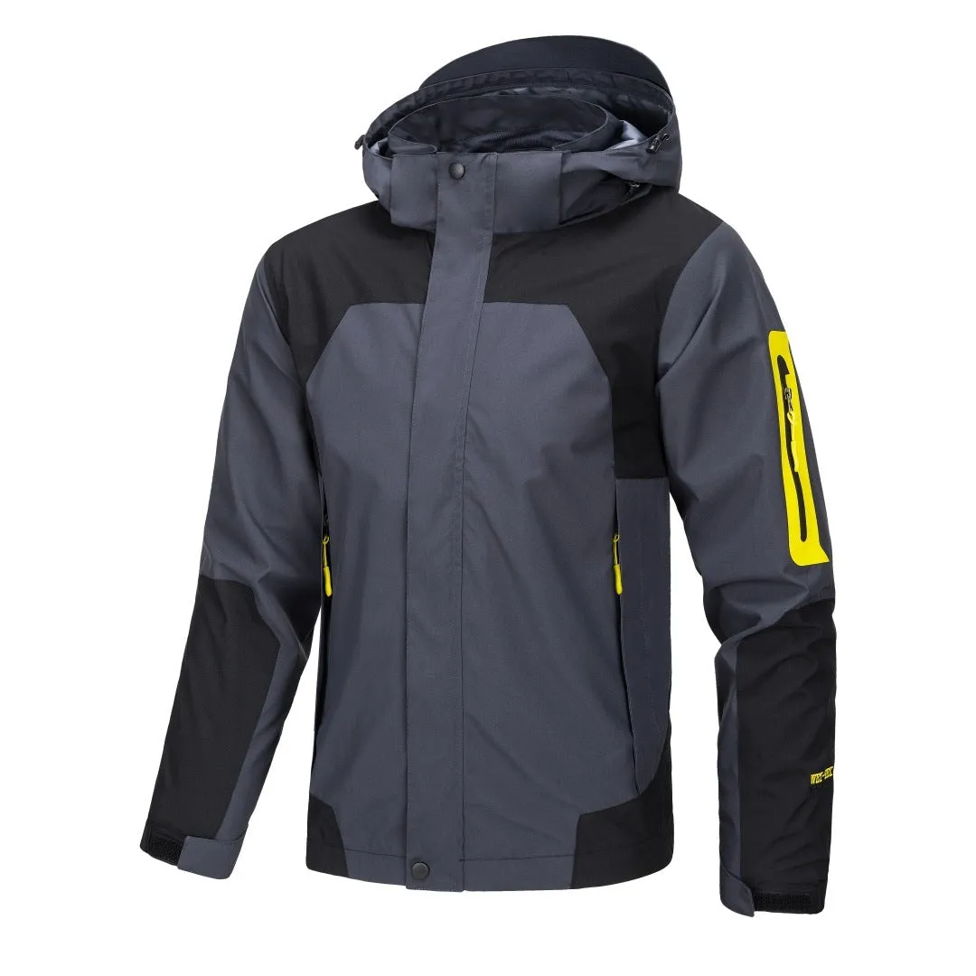 Shell Jacket Men's Jacket Thin Outdoor Windproof Waterproof Hooded Coat