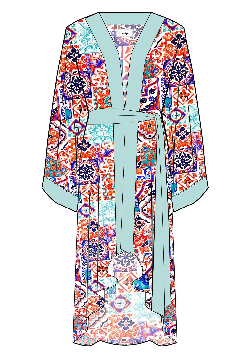 Siciliana - Carmella Kimono (Pastel Green)