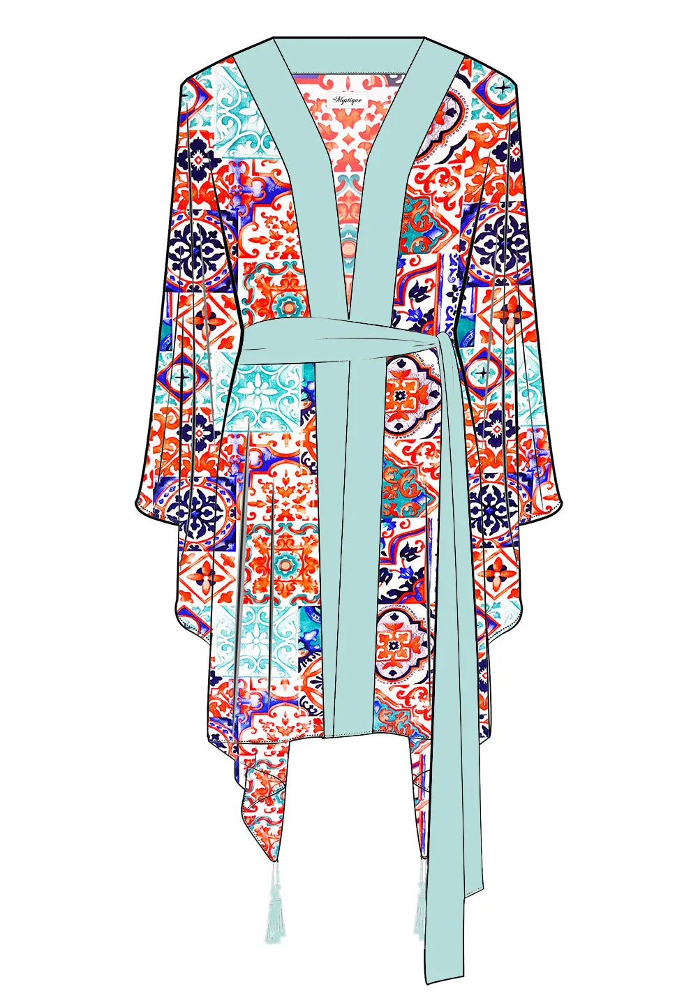 Siciliana - Carmella Kimono (Pastel Green)