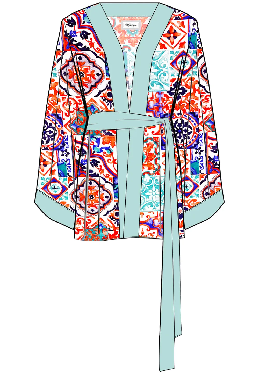 Siciliana - Carmella Kimono (Pastel Green)