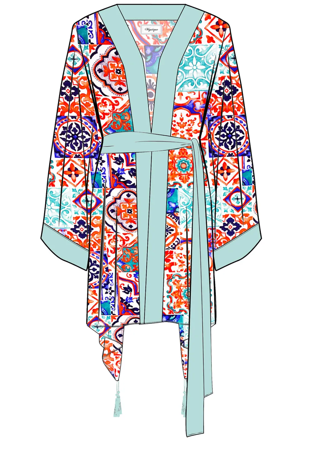 Siciliana - Carmella Kimono (Pastel Green)