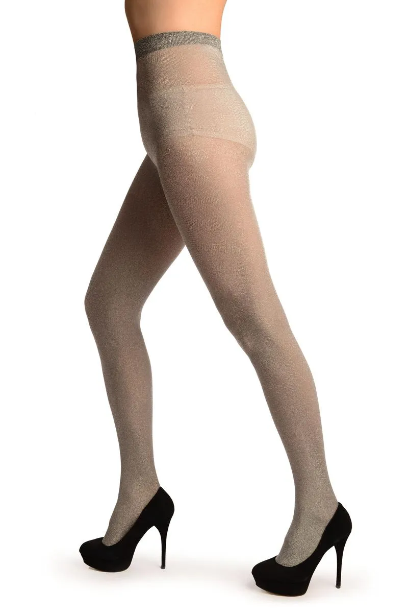 Silver Lurex Luxurious Tights