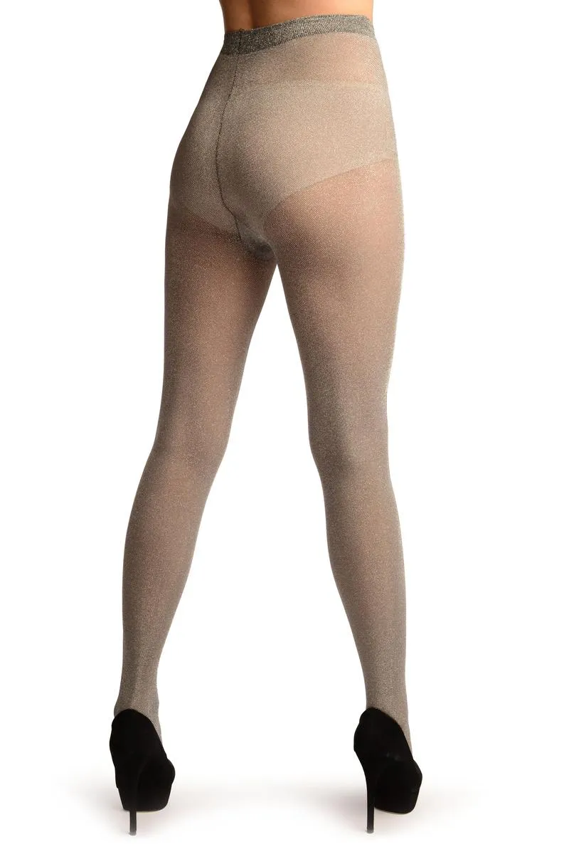 Silver Lurex Luxurious Tights